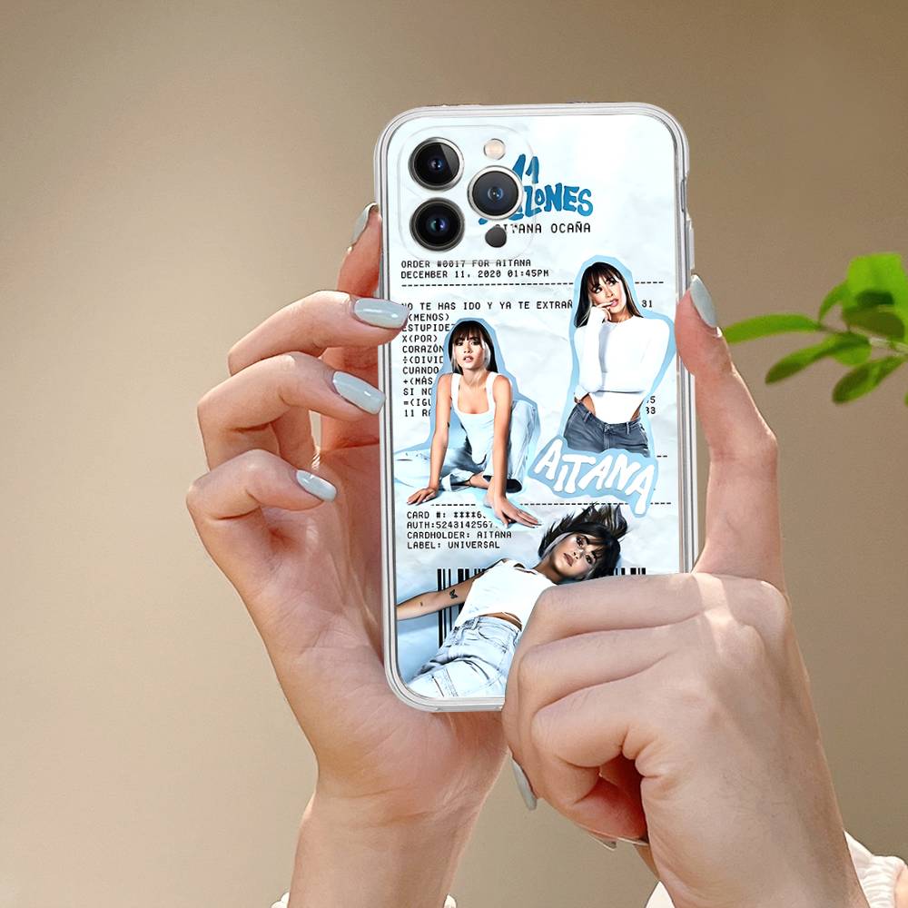 Singer A-Aitana Ocana For IPhone 11 12 13 14 15 16 17 Pro Max Plus 13 Mini Silicone Soft Transparent Back