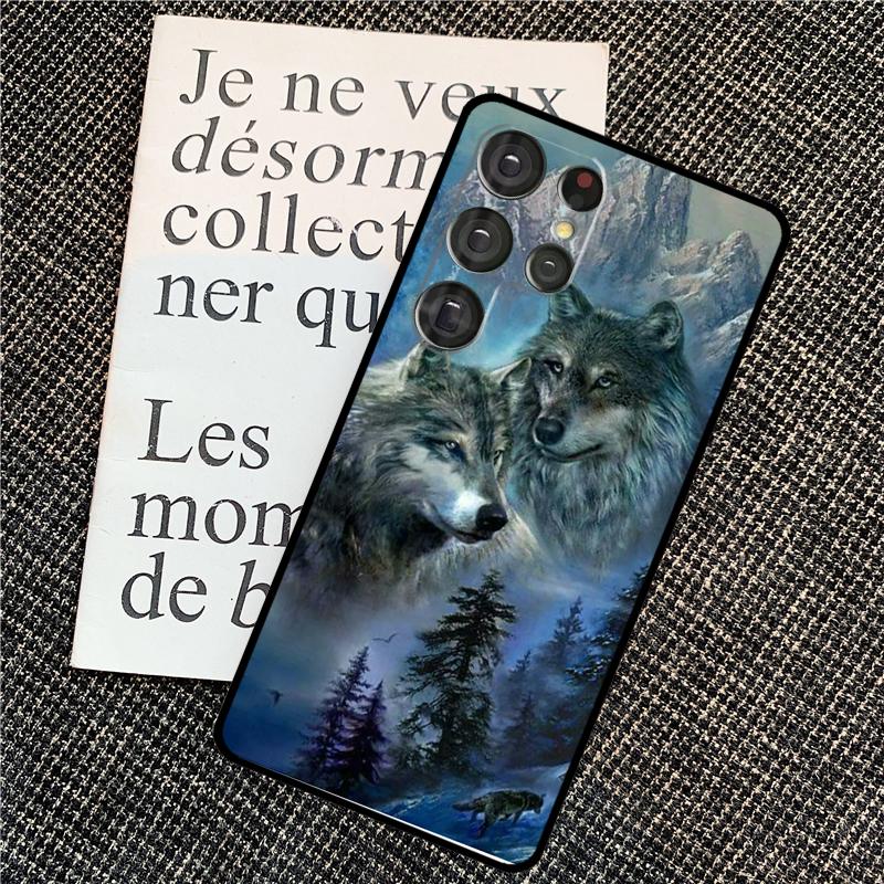 Animal Wolf Galaxy Case For Samsung Galaxy S25 S26 Ultra S21 S22 S23 S24 Ultra S10 S20 Plus S25 FE Back Cover