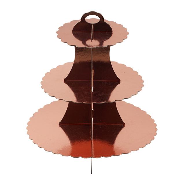 Children's Disposable Paper Cake Stand for Birthdays and Parties - Dessert Table Decoration and Ornaments