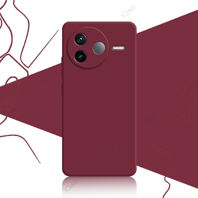 Mobile Phone Cases for Xiaomi Redmi K80 Pro 5G 6.67" RedmiK80 K80Pro 360 Soft Luxury Square Liquid Silicone Back Covers