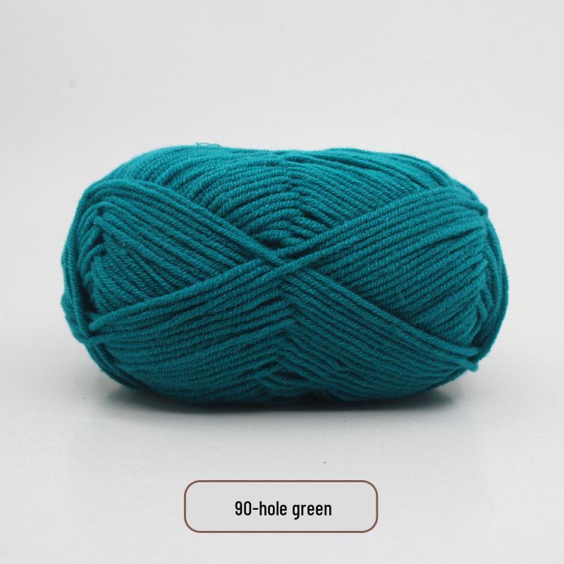 5-Strand Milk Cotton Yarn Scarf & Hand-Knitted Hat Yarn - Baby Soft, Medium Thickness, Free Shipping