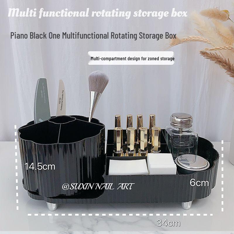 Suport rotativ pentru depozitarea pensulelor de machiaj și a produselor cosmetice