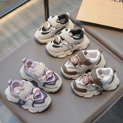Children's Sports Shoes 2025 Spring New Baby Shoes Girls Dad Shoes Boys Casual Soft-soled Mesh Shoes