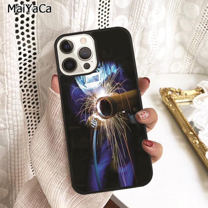 

Welder Welding Hot Metal Worker Phone Case Cover For iPhone 17 Air 16 16e 15 plus 11 12 13 14 pro max shell coque iPhone 11pro max