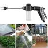 High Pressure Garden Hose Nozzle Adjustable Spray Patterns Multifunctional Car Washer Sprayer for Home Garden Detailing Cleaning