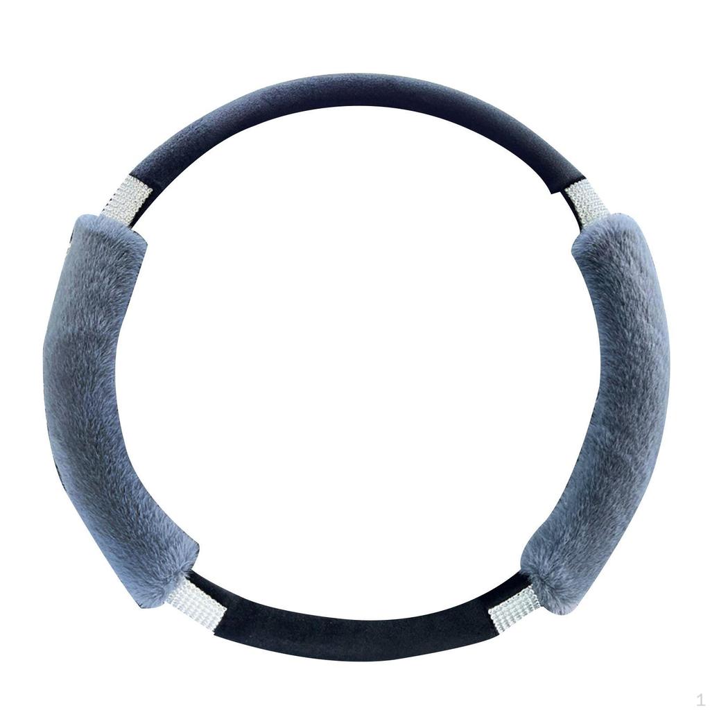 Car Steering Wheel Cover Protector 15 Inch Auto Interior Accessories Odorless Plush Anti Slip