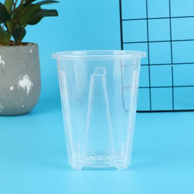 Plant Pot Diy Plastic Transparent Cylindrical Flower Holder Vegetable Planter