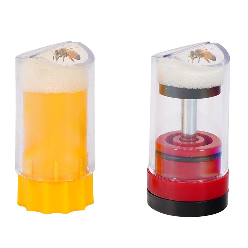 1/2pcs Queen Bee Marking Bottle Plastic Bee Marker Tube Catcher Cage With Plunger Plush For Beekeeper Equipment Optional