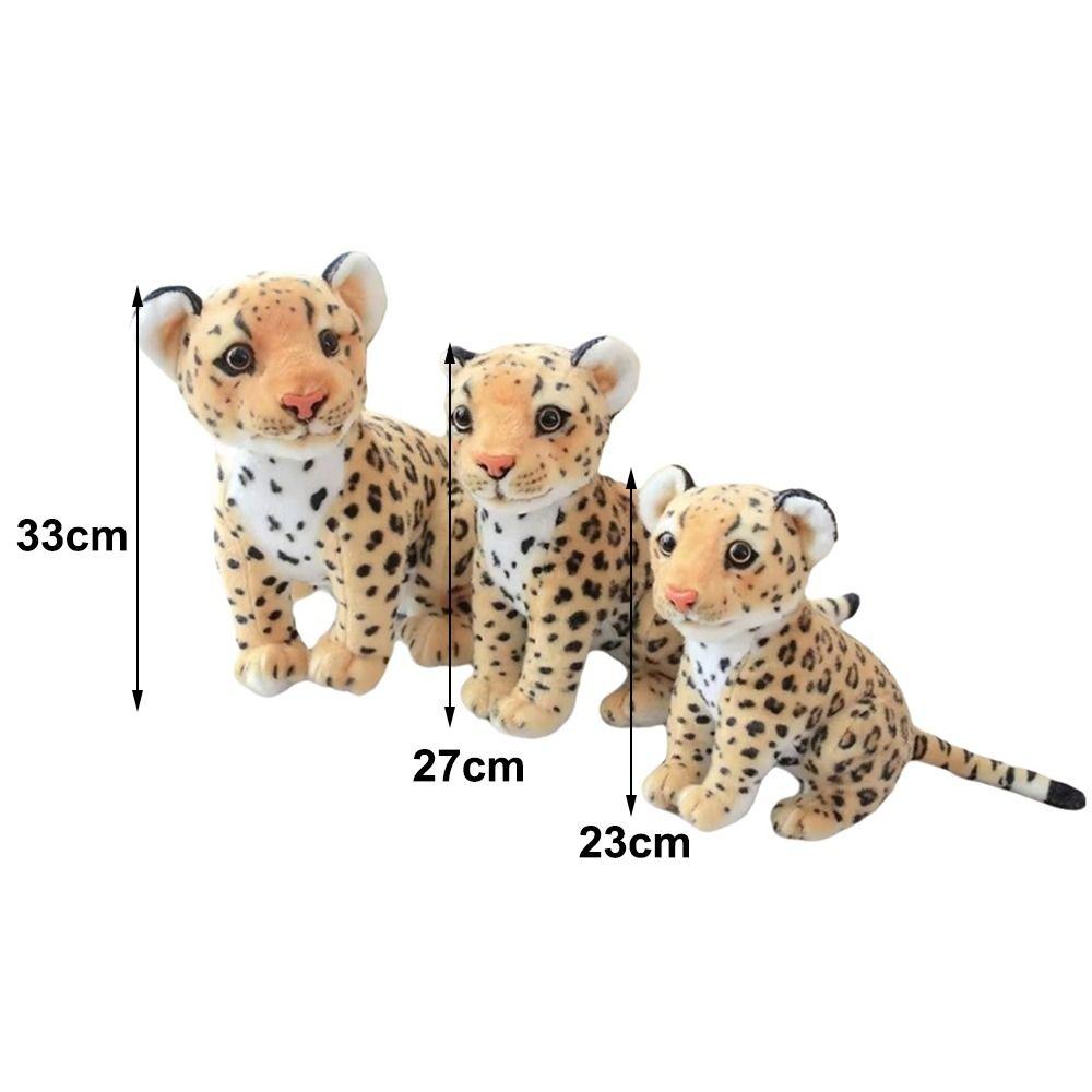Cotton Simulated Stuffed Toy Soft Plush Realistic Stuffed Lion Doll Plush Leopard Toy Kids Toys