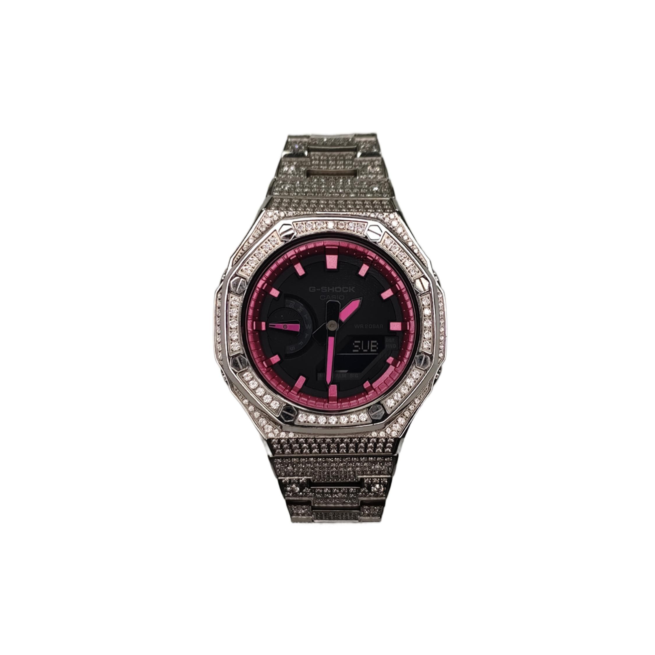 

CASIO Men 44mm Black Watch GA-2100-1A1(Watch3--)
