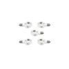 Abishion E17 LED Bulb Socket Adapter - Easy Installation - AC 100V - White - Set of 5.