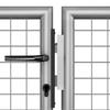 Vidaxl Galvanized Steel Garden Gate 300X75 Cm Silver