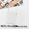 Kompatibel mit Motorola Razr 50 Ultra: Faltbare transparente Silikon-Schutzhülle