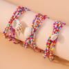 3pcs/set Boho Multi-layer Shell Conch Anklet for Women Girls Handmade Beaded Ankle Bracelet Summer Beach Jewelry Gift