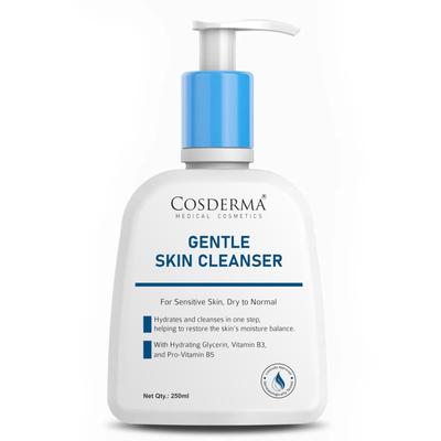 Sanfter Hautreiniger für empfindliche & trockene bis normale Haut mit Niacinamid & Panthenol, Feuchtigkeitsspendender cremiger Reiniger 250ml