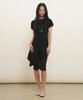 General Idea Pleated Knit Wrap Skirt [Black] / Gf2Let529