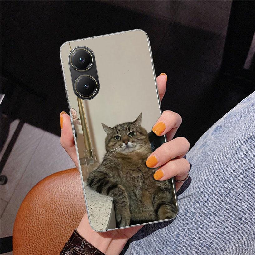 Pet Cat Funny Memes Phnoe Case for Xiaomi Poco X5 X6 X7 Pro X4 Gt F7 Ultra M8 M7 Redmi 15C 15 13C 13 12C 12 Unique Cover Coque P
