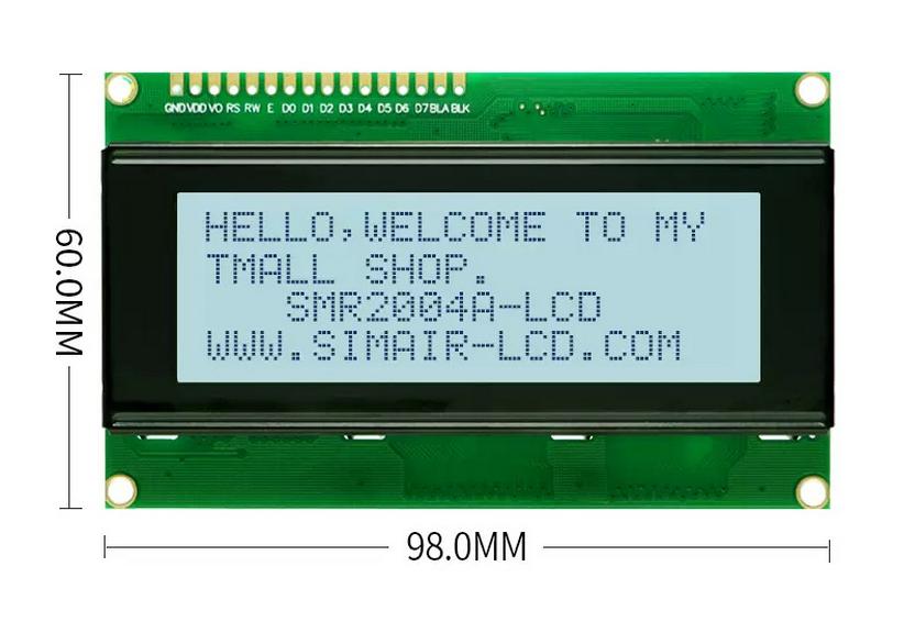 20x04 IIC Serial Dot Matrix LCD Module with Dupont Wire, English & Japanese Characters