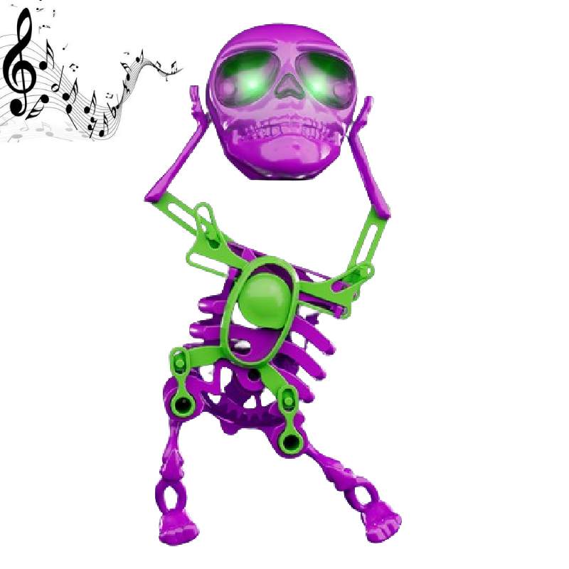 

Танцы Декомпрессионные игрушки Скелет Человек Вокализации Светящийся Шикарный Веселый Пластик фиолетовый