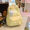 Schoolbag small fresh Korean plaid backpack female high school college student schoolbag high value large capacity girl versatile backpack