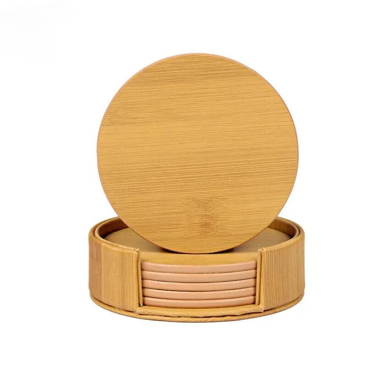 

Набор из 6 подставок из искусственной кожи с мраморным узором, легко моющиеся подставки под чашки кофе, чай и защита стола, с держателем