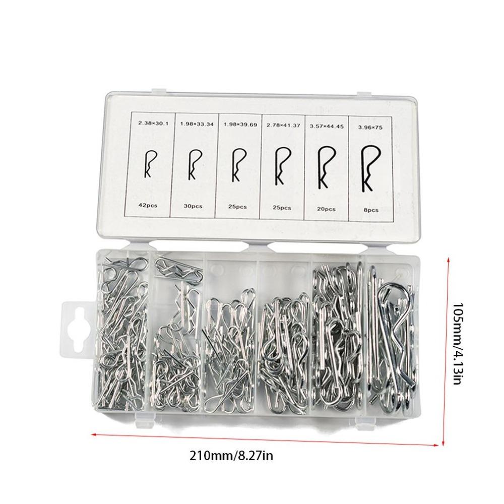 150 Pcs 6 Sizes Cotter Pins Assortment Kit Stainless Steel Split Cotter Pin  Lock Systems