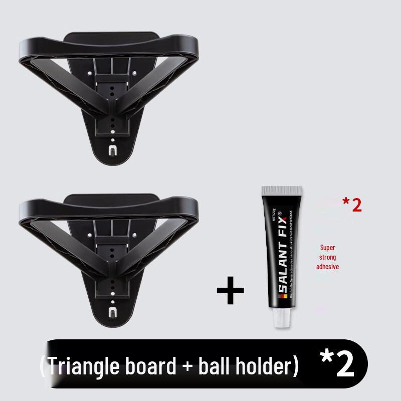 

No-Drill Wall-Mounted Basketball Storage Rack - 2 Pack