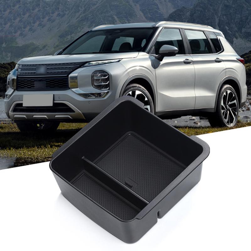 For Mitsubishi Outlander   Car Accessories ABS Central Armrest Storage Glove Box Holder Tray