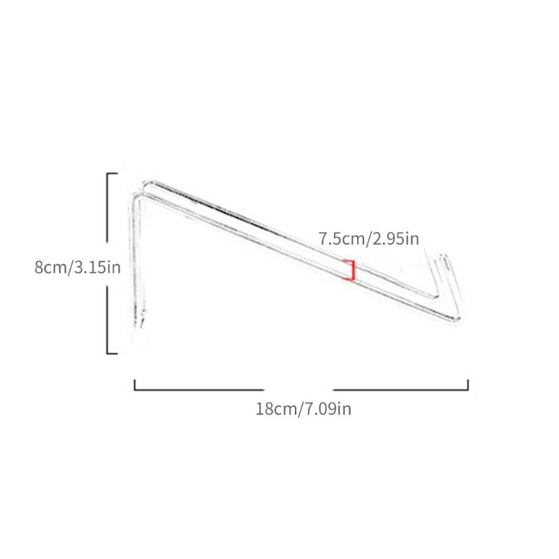 6Pieces Simple Iron Stand Single Storage Solution Iron Material Wine Display Shelves Bottle Holder Wine Bottle Rack