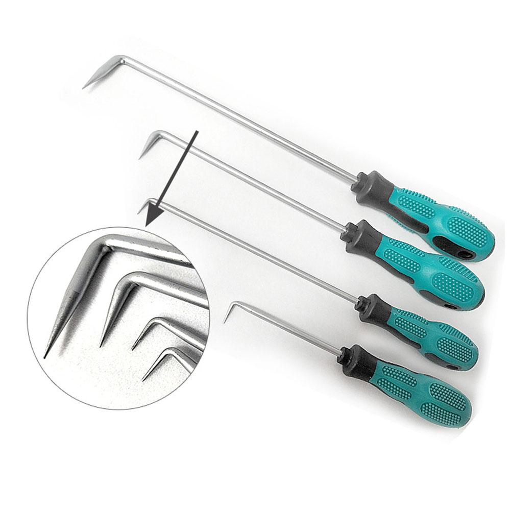 1pc 90 Degree Car Pick Hook Tool O Ring Oil Seal Gasket Puller Remover For Separating Wires Removing Small Fuses Pick Hooks Tool