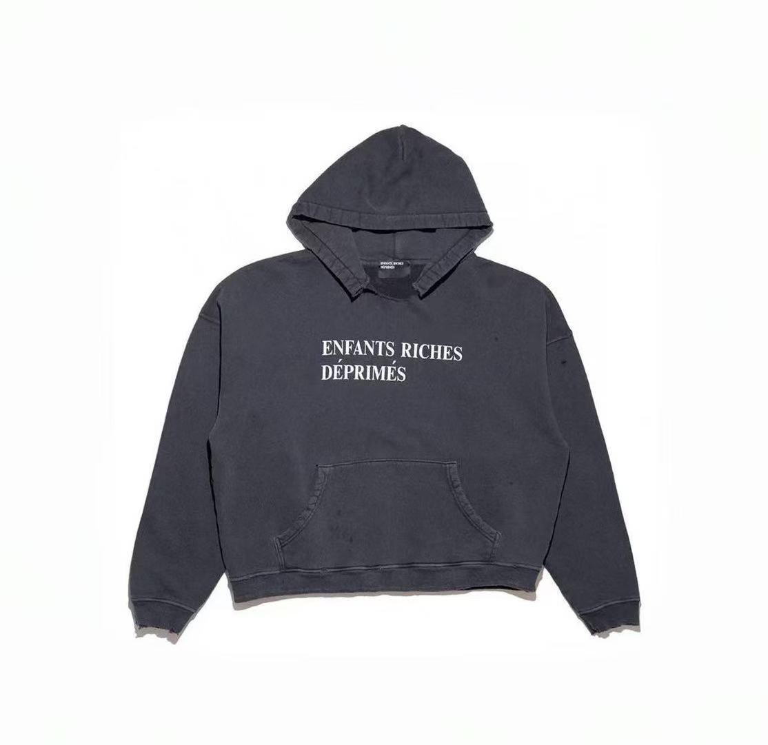 

Хлопці Багаті Пригнічені Фіолетовий Зірваний Худі зі Слоганом Medium