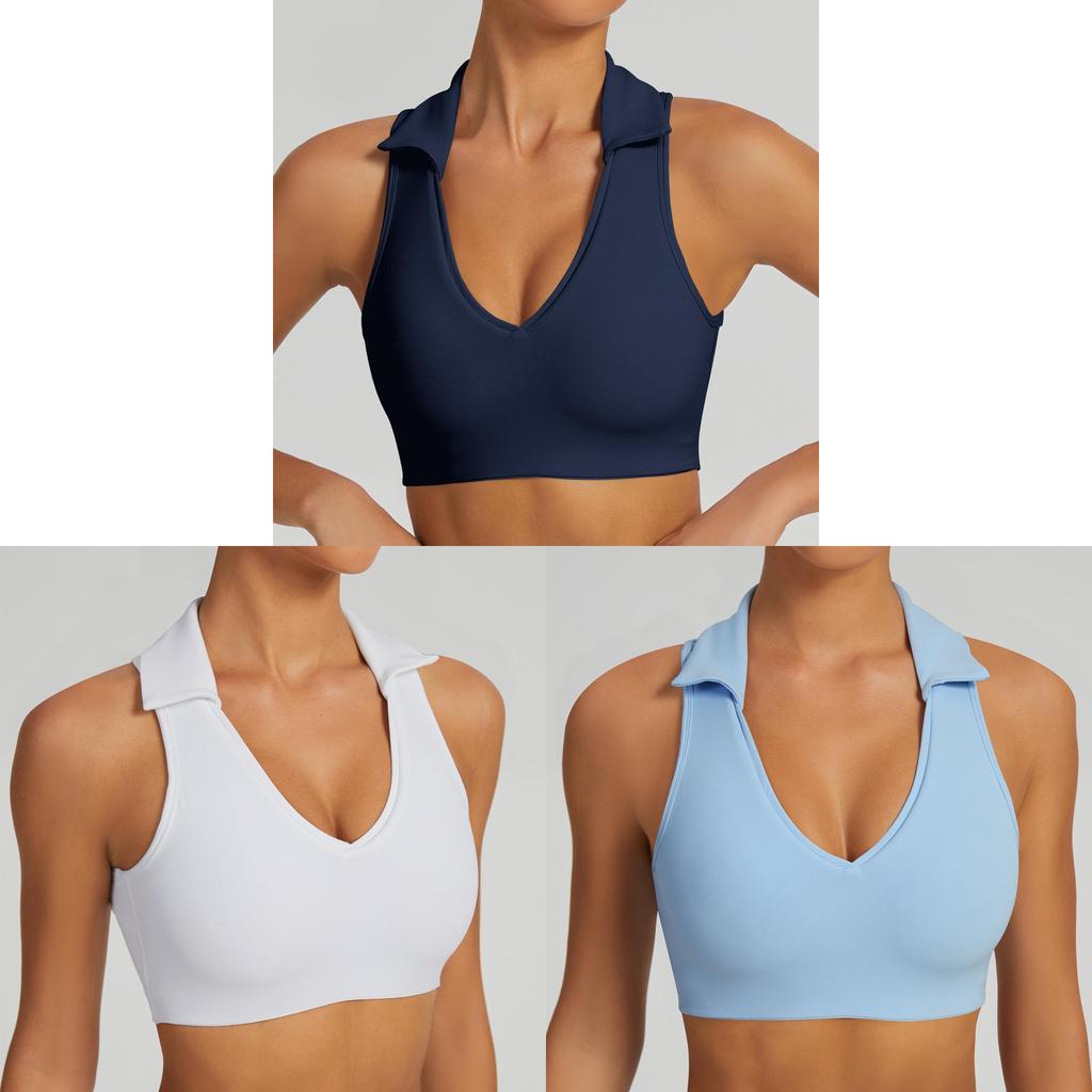 Womens Sleeveless Polo Tank Top With Moisturewicking Fabric For Running And Workout Sessions