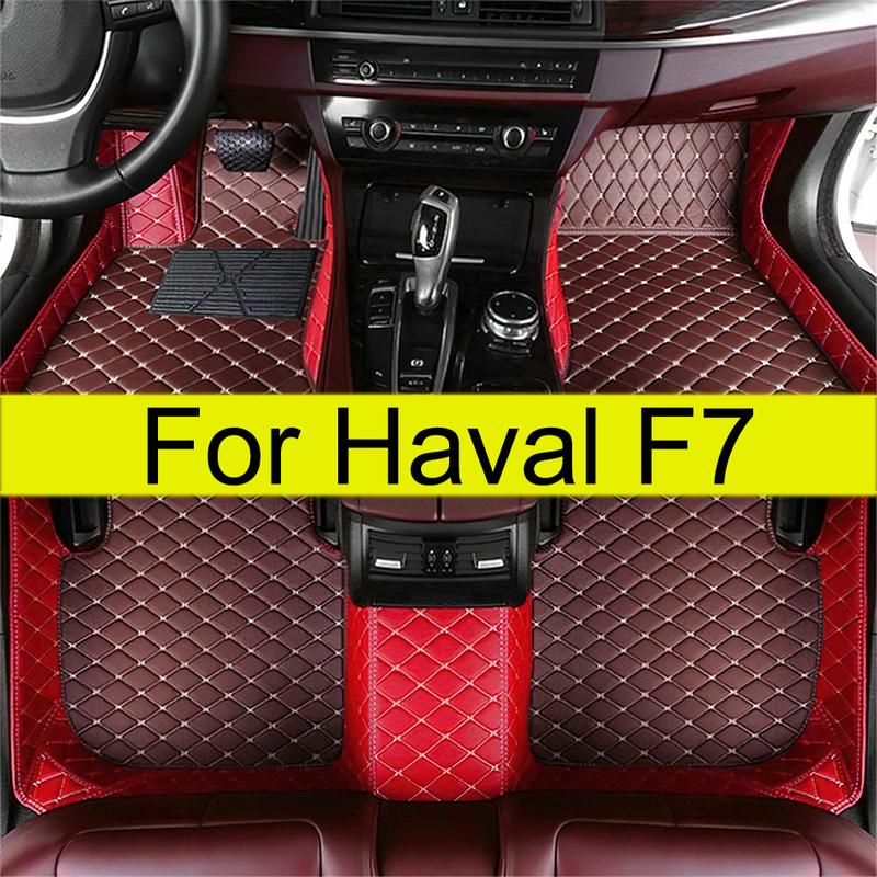 Car Floor Mats For Haval F7     Auto Leather Luxury Foot Pads Automobile Carpet Cover interior accessories
