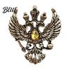 Brooch im Vintage-Stil Adler Metallnadel Design mit doppelköpfigem Adler Reversnadel