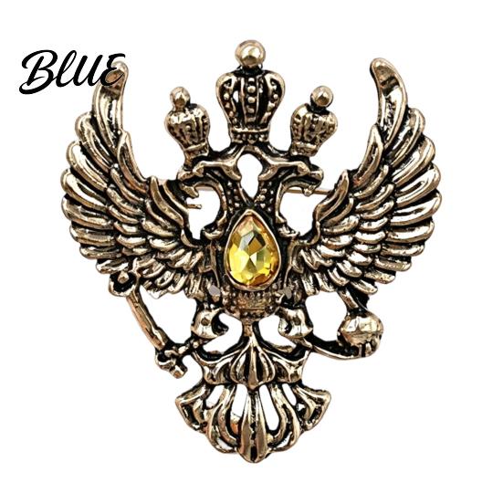 Brooch im Vintage-Stil Adler Metallnadel Design mit doppelköpfigem Adler Reversnadel