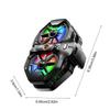 double  Semiconductor Cooling Chip Mobile Phone Coolers with Color  Light & Temp Display Cooling System for Gaming & Str