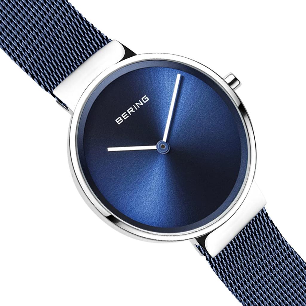 BERING Analog Quartz Classic Collection Watch with Stainless Steel Strap and Sapphire Crystal Officially Sapphire Crystal Is and Women's (14531-307).