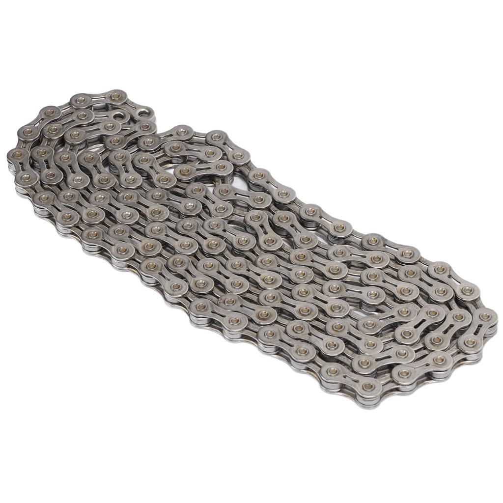 WAKE Bicycle 9 Speed Electroplated Silver Chain Mountain Road Bike 116 Links Chains