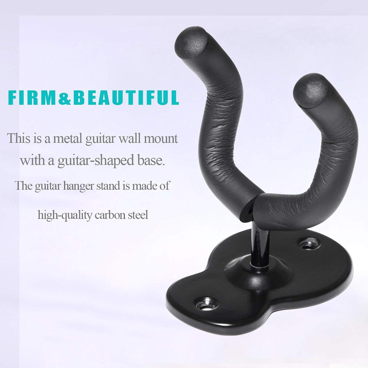 Universal Automatic Locking Guitar and Instrument Hanger for Ukulele, Violin, Bass, Electric, and Acoustic Guitars.