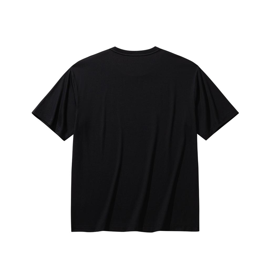 Anta Classic Short Sleeve T-Shirt Men Tops Basic-Black 952628103-3