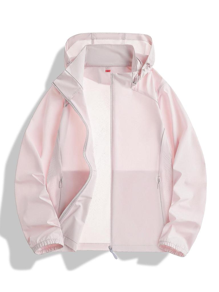 Unisex Summer UV Protection Hooded Windbreaker: Lightweight Nylon Ice Silk Fishing Suit