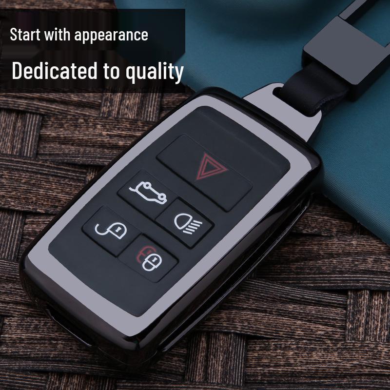 Key Case for Land Rover & Jaguar: Fits Evoque, Range Rover Sport, Velar, Discovery 4, Freelander 5