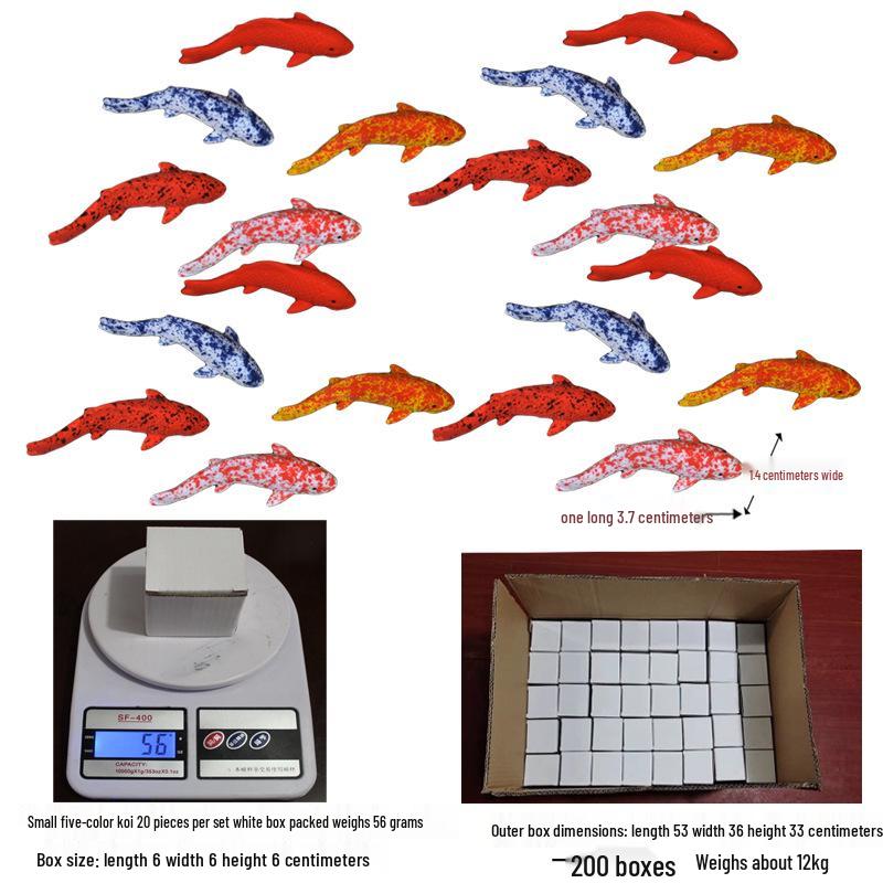 Realistic Koi Fish Micro Landscape Aquarium Ornament Resin Figurines