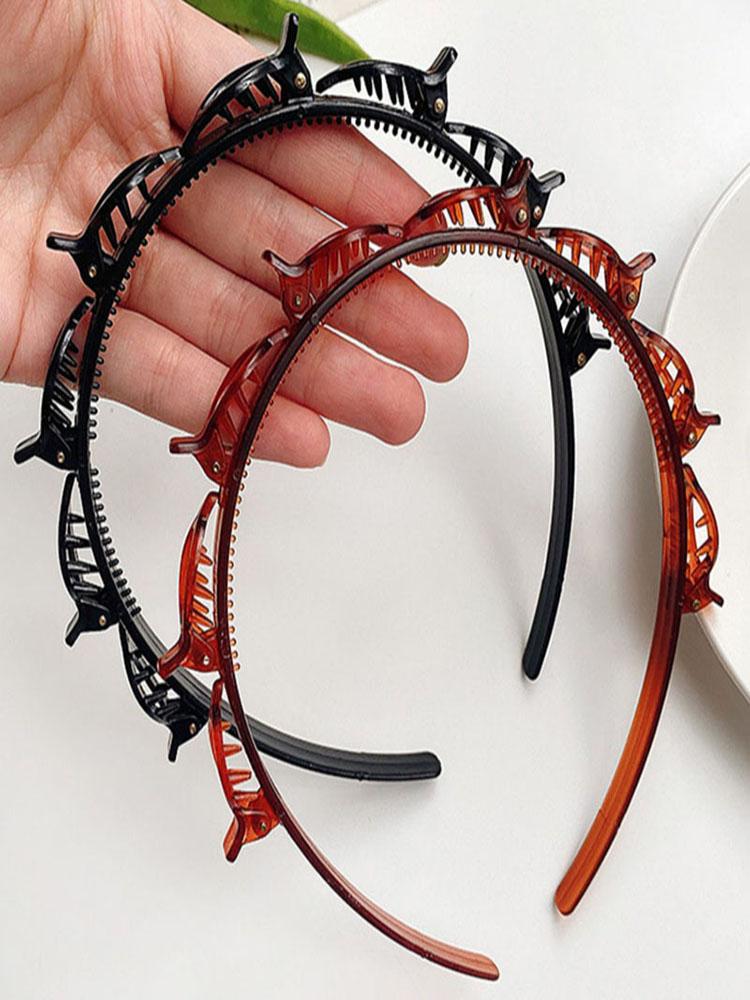 Flerlags hule flettede pannelugg pannebånd Frisørjern Tilbehør hårklemme