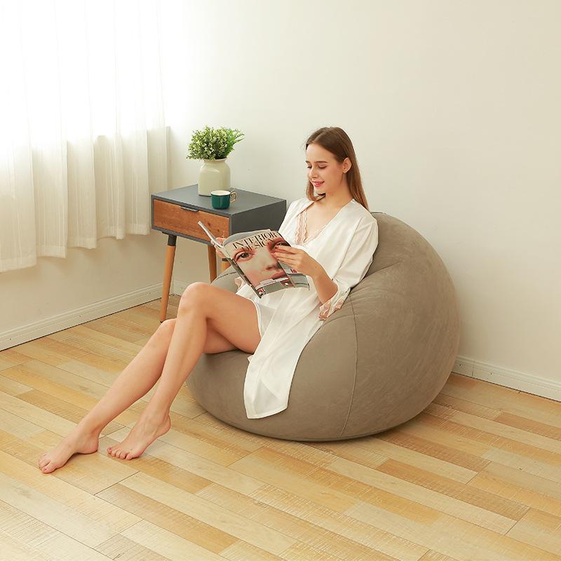1pc  Lazy Inflatable Sofa Chairs PVC Lounger Seat Bean Bag Sofas Pouf Puff Couch Tatami Living Room Supply Outdoor Camping