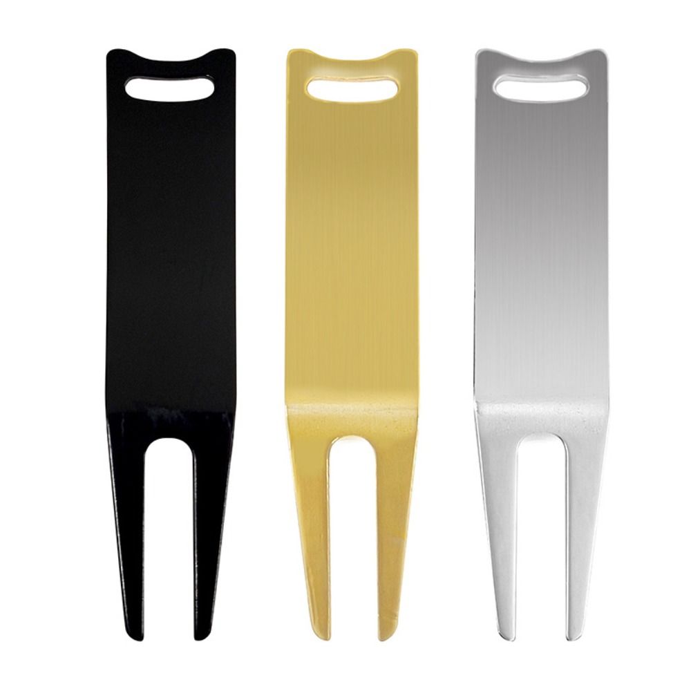 Bent Golf Fork Metal Golf Accessories for Golf Repair Course Grass Maintenance Golfing Divot Repair Tool