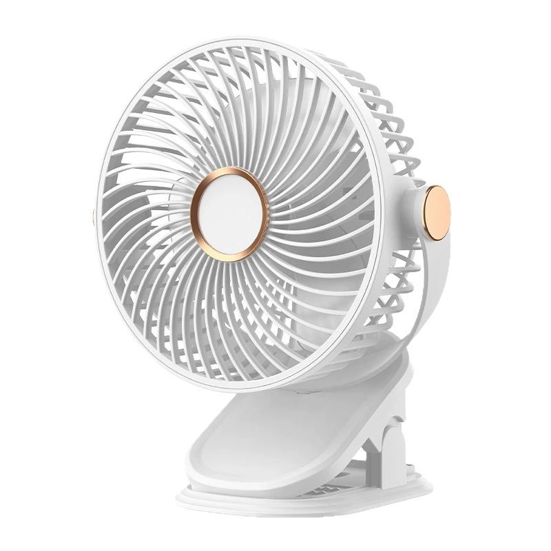 

Ventilador de clip portátil recargable USB para escritorio dormitorio y pared