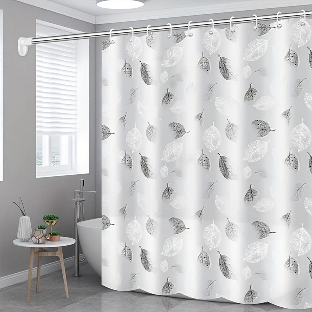 

Водонепроницаемая занавеска для душа, устойчивая к плесени, прочная перегородка для ванной комнаты с крючком, современные занавески для ванной с принтом, аксессуары для ванной комнаты 180*180cm