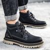 Outdoor tooling shoes 2025 autumn and winter new fashion casual large size medium and high top rhubarb boots men's Martin boots