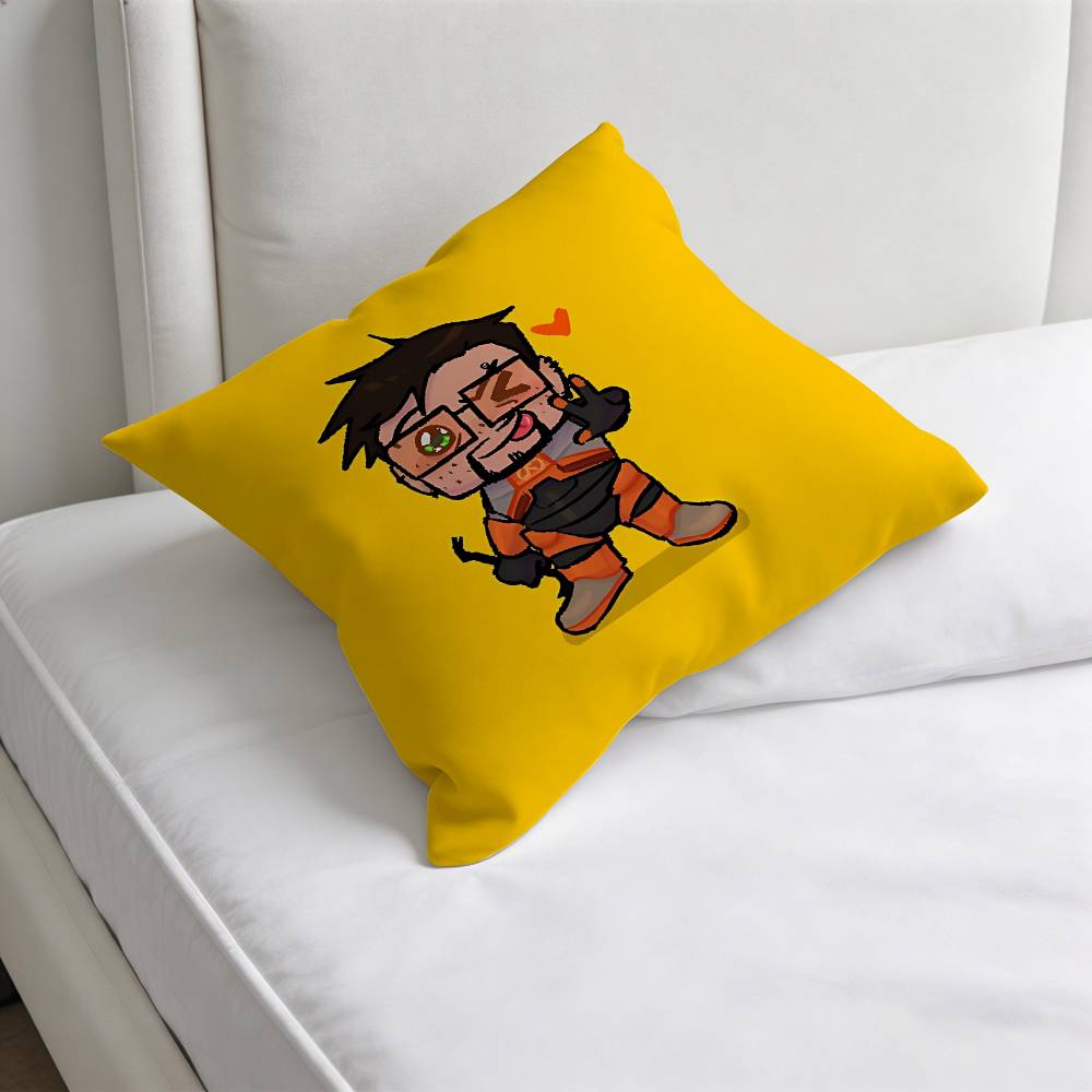 HHalf Life Barney Calhoun Fashion Square Pillow Case Durable Throw Pillow Cover for Sofa Couch Chair